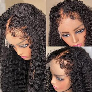 16-Inch Kinky Curly Lace Front Human Hair Wig Natural Look Comfortable Fit