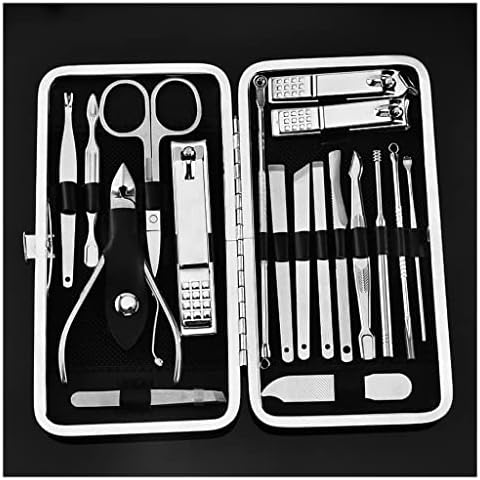Manicure Kit Stainless Steel 18-Piece Nail Clippers Set Manicure Nail Tool Set Nail Clippers Set Manicure Clippers Suitable for Outdoor Travel Nail Clippers Kit - Image 2
