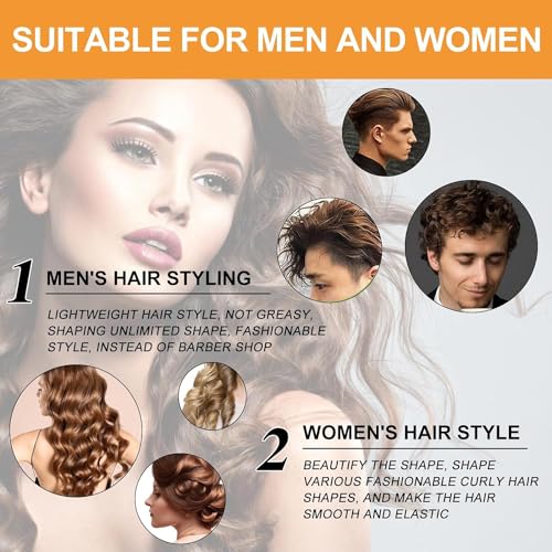 Long-Lasting Styling Moroccan Volume Moisturizing Elasticity, Curl Defining Cream, Curling Cream, Curl Care Elastic Cream for Curly Hair (1PCS) - Image 3