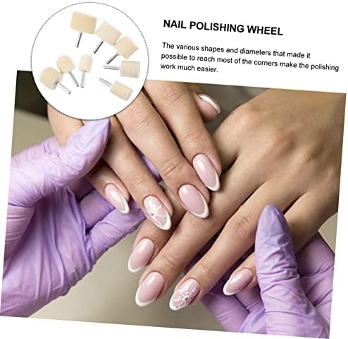 24 Pcs Nail Polish Grinding Head Nails Drill Bits Nails Gel Drill Bits for Nails Cleaning Kit Nail File Drill Bit Cuticle Clean Nail Drill Bit Wool Acrylic Tool to Rotate Metal - Image 4