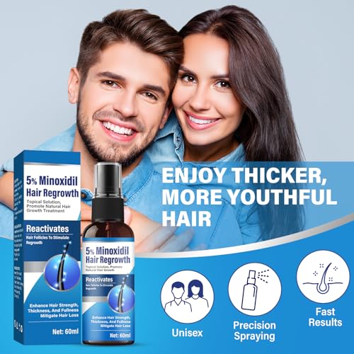 Minoxidil 5% Topical Solution Hair Growth Treatment for Men and Women, Thickens Hair, Stops Loss - Image 2