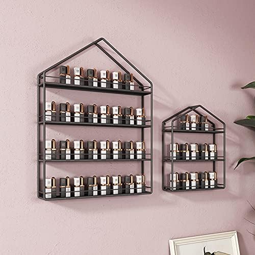 Metal 3/4 Tier Nail Polish Shelf Essential Oil Display Rack, Nail Salon Shop Iron Wall Art Display Rack Storage Shelf Perfume Shelf Cosmetic Cabinet Spice Rack Organizer Holds - Image 4