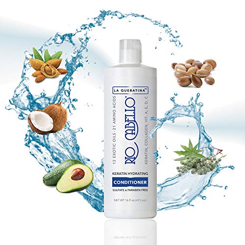 Sulfate-Free Hydrating Keratin Shampoo and Conditioner Set for Dry Hair 16 oz - Image 3