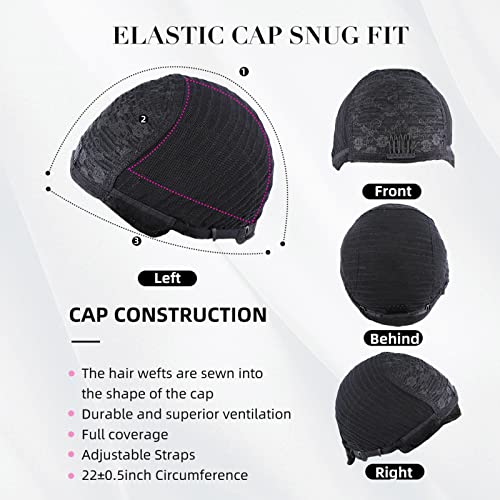 Short Wigs for Black Women Pixie Cut Wig Human Hair, Natural Black 1B Layered Swoop Bang Short Human Hair Wigs for Black Women, Glueless Wear And Go Wig Short-Cut Style Tapered Wig - Image 6