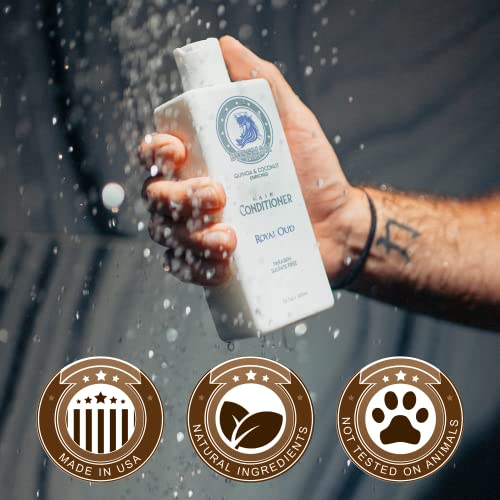 Bossman Moisturizing Hair Conditioner for Men – Stimulates, Hydrates, Soothes Men's Hair and Scalp – Natural Quinoa & Coconut Enriched - Paraben & Sulfate Free (Royal Oud Scent) - Image 7
