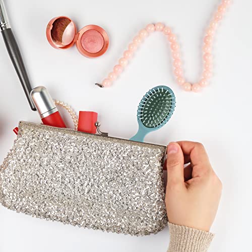 2 Pack Mini Travel Hair Brush Set for All Hair Types Detangling Kids Adults - Image 7
