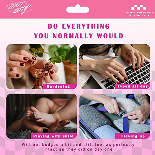 24 Pcs Long Coffin Ballerina Press On Nails Snake Stars Moon Design Set - Image 7