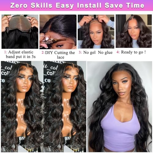32 Inch Body Wave Lace Front Wig for Women Natural Look Comfortable Fit - Image 5