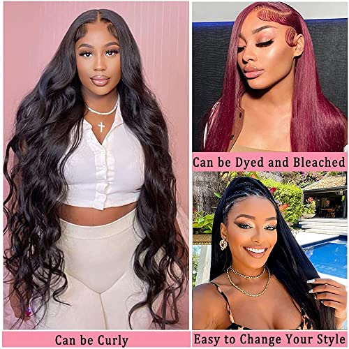 26-Inch Pre-Plucked Brazilian Virgin Human Hair Lace Wig Natural Comfort - Image 5