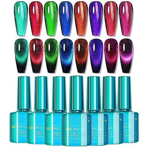 Gel Polish Gel Nail Polish Gemstone Jelly Gel Polish Nail Art Manicure Salon Gift Chip-Resistant Quick Dry for Long-lasting Salon-Quality Nail Gel Polish Nail Glitter Todays Daily Deals - Image 7