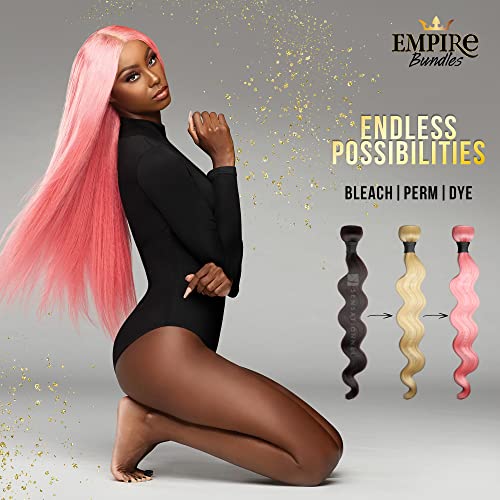 Sensationnel Virgin Human Hair Weave Empire Bundle 10A Straight (10-26") (14 inch, 613) - Image 5