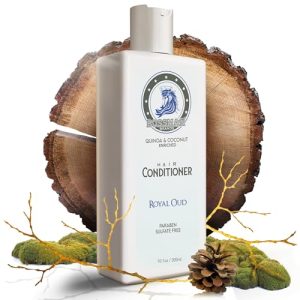 Bossman Moisturizing Hair Conditioner for Men – Stimulates, Hydrates, Soothes Men's Hair and Scalp – Natural Quinoa & Coconut Enriched - Paraben & Sulfate Free (Royal Oud Scent)