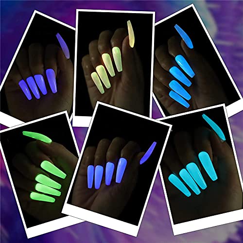 Glow in the Dark Gel Nail Polish,15ml Soak Off UV Luminous Effect Gel Polish,Fluorescent Bright Lacquer Salon DIY At Home Neon Green - Image 3