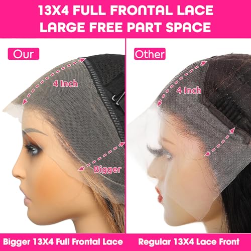 1B/30 Balayage Ombre 22 Inch 210 Density HD Lace Front Wig Human Hair Body Wave Highlight Honey Blonde - Image 4