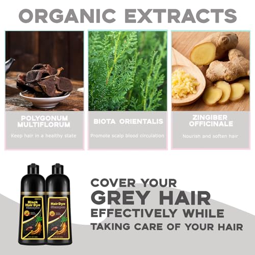Golden Brown Hair Dye Shampoo 16.9 Fl Oz for Gray Coverage Color Treated Hair - Image 4