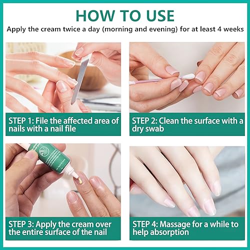 Nail Repair Cream, Nail Strengthener Cream, Nail Repair Solution, Repairs Damaged, Broken, Cracked and Discolored Nails - Image 6