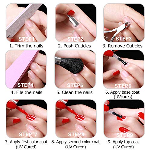 Senvenski Ice Jelly Crystal Gel Polish Set 6 Translucent Colors with Glitter - Image 7