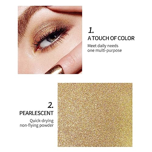 Sparkle & Shine 12 Shade Waterproof Liquid Glitter Eyeshadow Palette - Cream Formula, Long-Lasting - Image 5