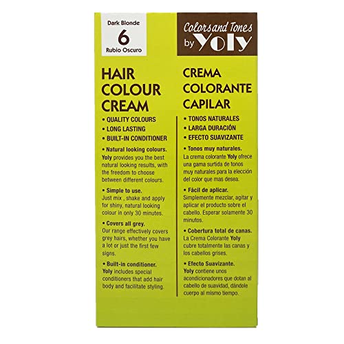 Permanent Hair Color Cream 6 Dark Blonde 4 oz Natural Shades Easy Application - Image 3