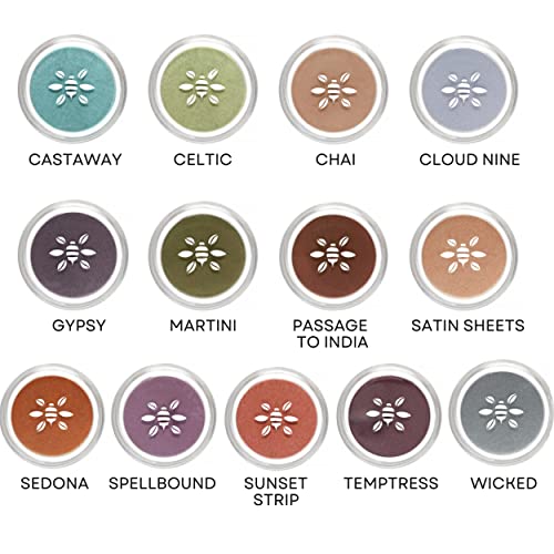 Honeybee Gardens PowderColors, Clean Mineral Eye Shadow in Temptress, Sparkly Deep Plum, Versatile, Portable, & Skin-Friendly, 2g - Image 7