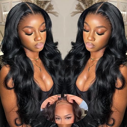Wear and Go Glueless Human Hair Body Wave Wig 20 Inch 180% Density HD Lace