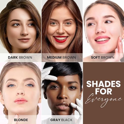 Eyebrow Stamp Stencil Kit (Blonde), Eyebrow Stamp Pomade with 24 Reusable Thin & Thick Brow Stencils, Eyebrow Stencils Shaping Kit Definer for Natural Look - Image 6