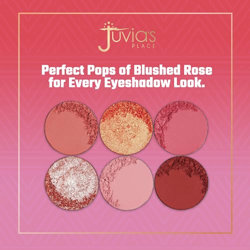 Juvia's Place - The Blushed Rose - Rosy, Pinks, Rose-Gold, Shades of 6, Eyeshadow Palette, Professional Eye Makeup, Pigmented Eyeshadow Palette, Makeup Palette - Image 6
