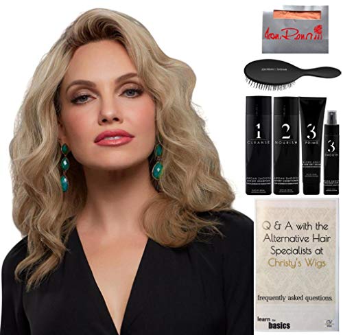 Jon Renau Christy Jennifer Remy Human Hair Wig Bundle FS27 with Q&A Booklet and Care Products - Image 3