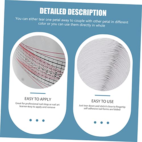 FRCOLOR 1 Roll Nail Paper Holder Stickers for Gel Builder Tips and Nail Art - Image 7