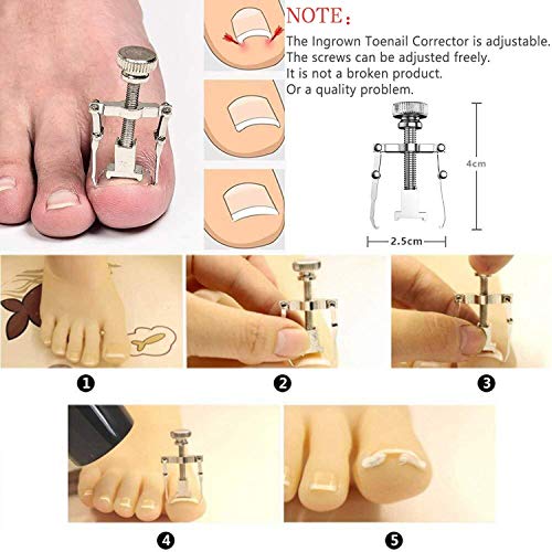 JTIEO 12 Piece Heavy Duty Blue Toenail Clipper Set for Thick Nails - Image 2