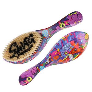Designer 7 Inch Soft Wave Brush with 100% Boar Bristles for Superior Polishing