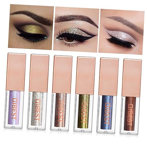 DOITOOL 3 Pcs Eye Shadow Shimmer Eyeshadow Shimmer Eyeliners Glow Eye Powder Glitter Liquid Eyeliner Glitter Eyeshadow Eye Makeup Pearlescent Eyeshadow Sequins Liquid Eyeshadow - Image 7