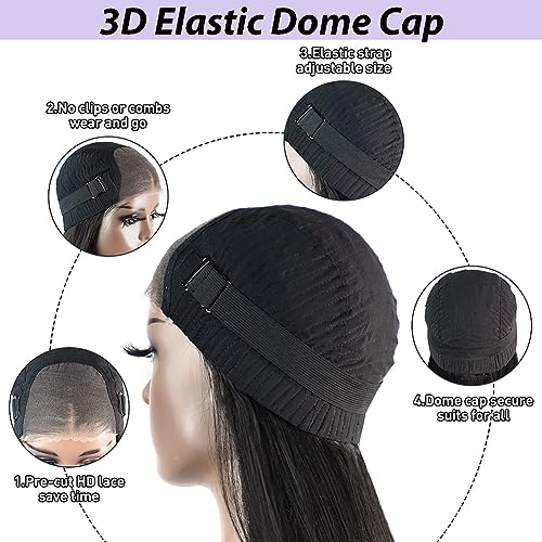 Wear and Go Glueless Human Hair Body Wave Wig 20 Inch 180% Density HD Lace - Image 5