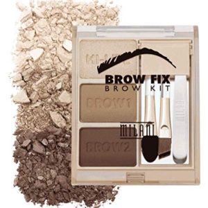 Milani Brow Fix Kit Medium Size Vegan Cruelty-Free Eyebrow Color for Filling Shaping