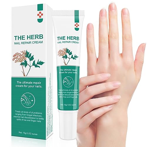 Nail Repair Cream, Nail Strengthener Cream, Nail Repair Solution, Repairs Damaged, Broken, Cracked and Discolored Nails