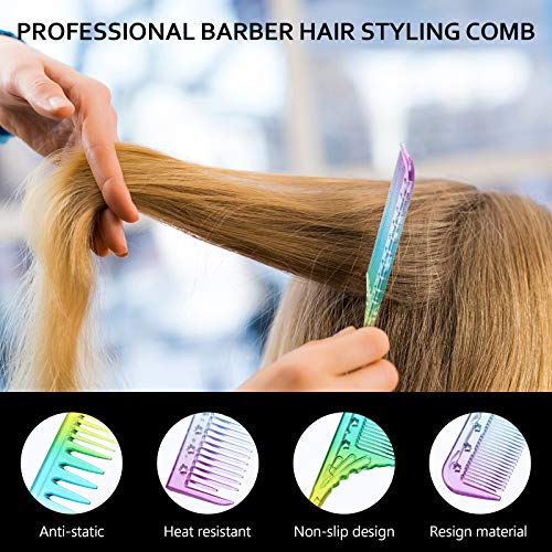 3 Pieces Fine Tooth Comb for Woman Rat Tail Comb Styling Salon Hair Comb Anti Static Heat Resistant Hairdressing Comb Fine Teeth Hair Comb for Back Combing, Root Teasing - Image 2