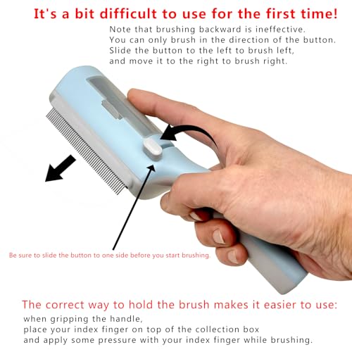 Gentle Grooming Pet Dry Cleaning Brush Soft Bristles for Cats and Dogs - Image 2