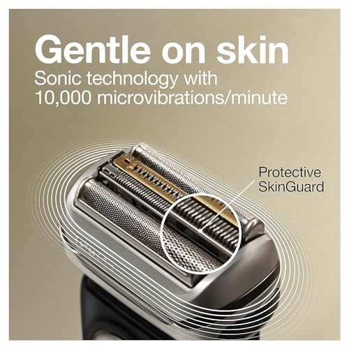Braun Electric Razor,Waterproof Foil Shaver for Men,Series 9 Pro 9460cc,Wet & Dry Shave,With ProLift Beard Trimmer for Grooming,5-in-1 Cleaning & Charging SmartCare Center Included,Atelier Black - Image 5