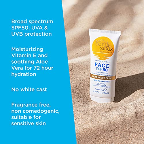 Bondi Sands Fragrance-Free SPF 50 Face Sunscreen Lightweight Formula 2.53 Oz - Image 4