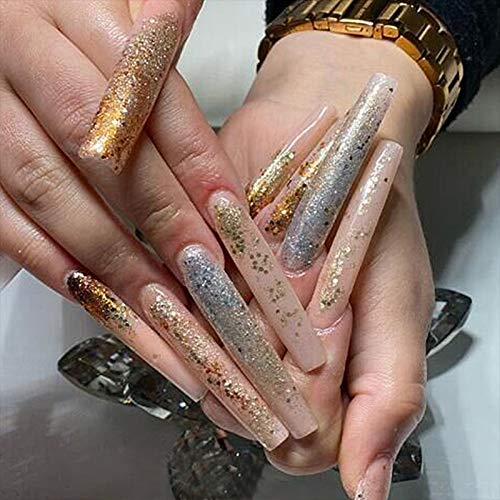 Yimart® 100pcs White/Clear/Natural Extra Long Curve Nail Tip UV Gel French Acrylic False Nail Art Salon long Tips (Natural) - Image 2