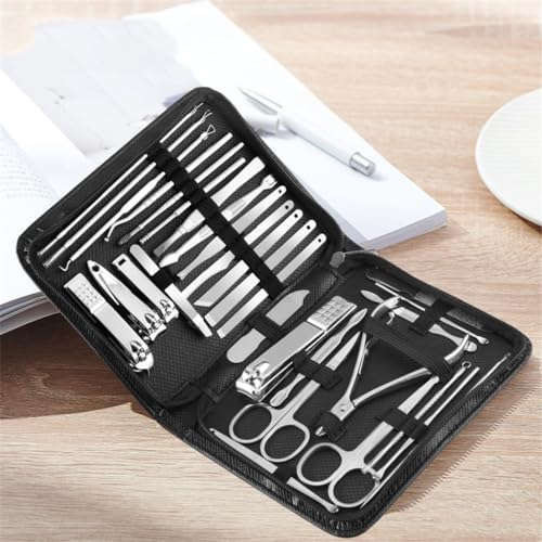 30-Piece Home Nail Care Set with Manicure Scissors and Toenail Tools - Image 2