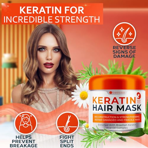 Keratin Hair Mask for Dry, Damaged Hair Repair - Image 2