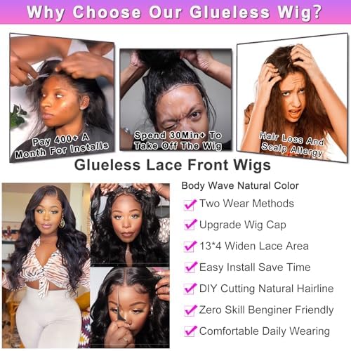 32 Inch Body Wave Lace Front Wig for Women Natural Look Comfortable Fit - Image 6