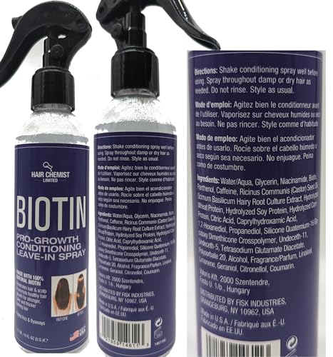 Hair Chemist Biotin Leave-in Conditioning Spray 6 oz. - Deep Conditioning Treatment, Leave in Conditioner - Image 2