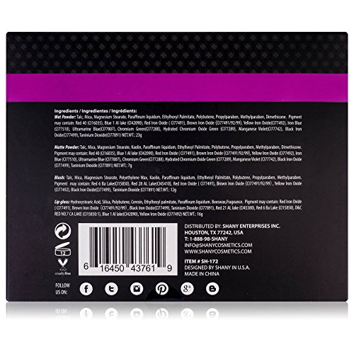 SHANY 'Fix Me Up' Makeup Kit - Compact Travel Makeup Portable Giftable Adult and Teen Makeup Set Eye Shadows, Lip Colors, Blushes, and Applicators - Image 3