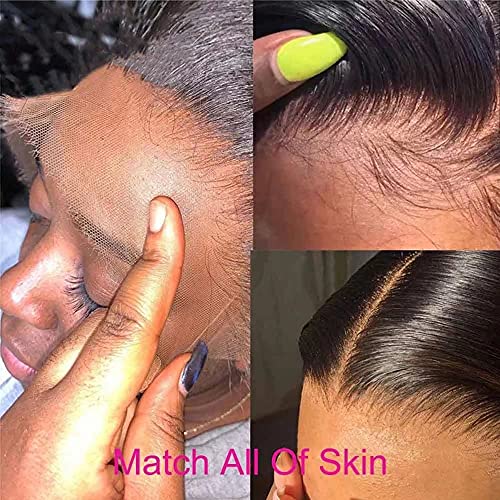 HD Invisible Human Hair 13X6 Lace Front Wigs Deep Side Parting Short Curly Brazilian Remy Hair Glueless Wigs HD Transparent Lace Short Bob Deep Wave Human Wigs 150% Density 10Inch - Image 4