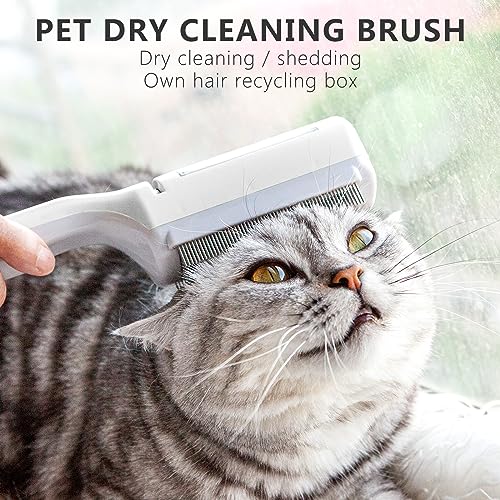 Gentle Grooming Pet Dry Cleaning Brush Soft Bristles for Cats and Dogs - Image 3