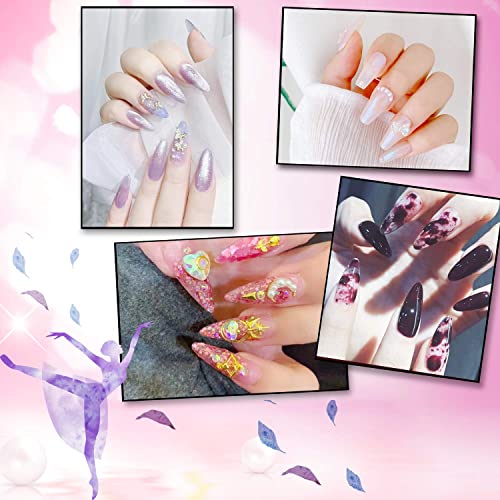 FEBSNOW 1000 Piece Clear French Coffin Ballerina Nail Tips - 10 Sizes with Case Included - Image 5