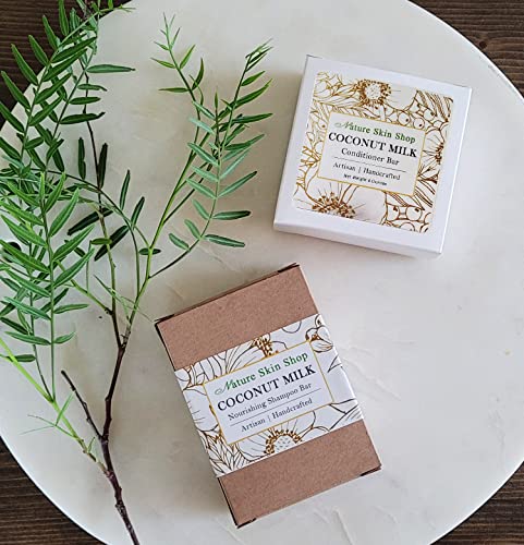 Coconut Milk Shampoo Solid Bar, Cold Process All Natural, No Paraben - Image 4