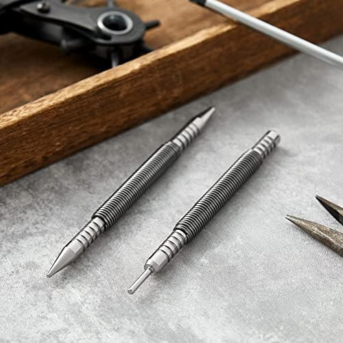 Nail Set and Hinge Pin Tool Dual Head Nail Punch Hinge Pin Removal Tool Hammerless Spring Punch Set Spring Nail Setter - Image 7